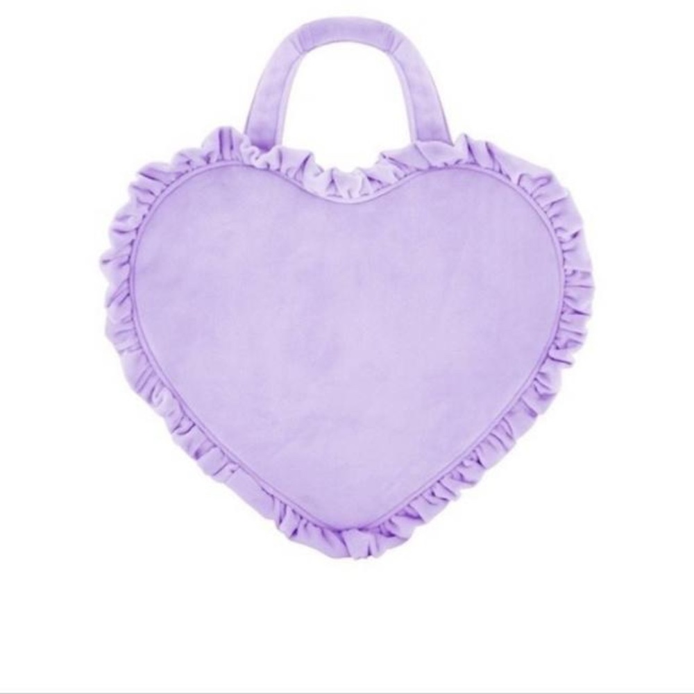 Stoney Clover Lane Velvet Ruffle Mini Heart Tote Galaxy Collection